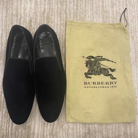 Burberry | Shoes | Burberry Dark Indigo Mans Classic Velvet 